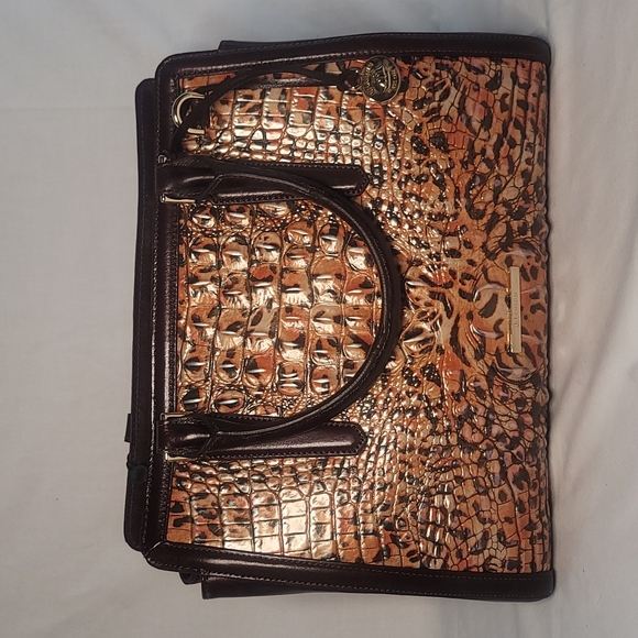 BRAHMIN BERGAMOT COLLECTION SMALL FINLEY SATCHEL BAG - Picture 4 of 10